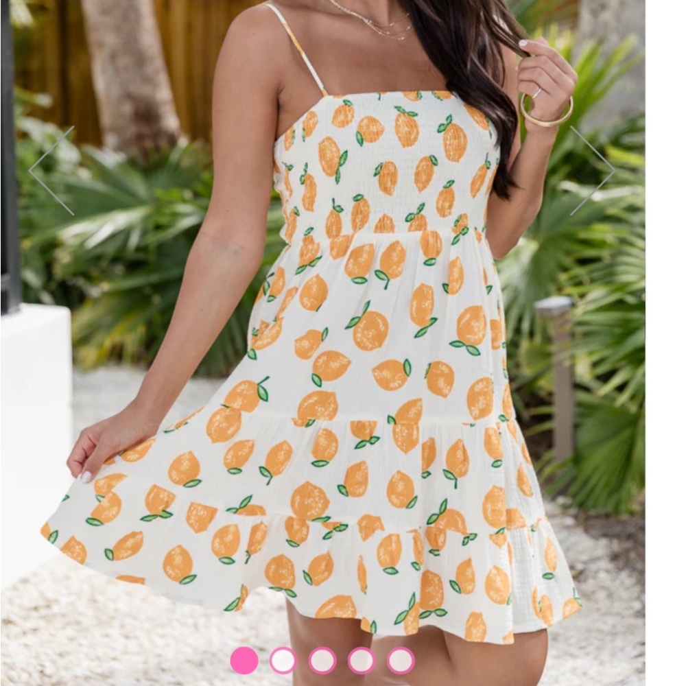 Lemon Print Sundress